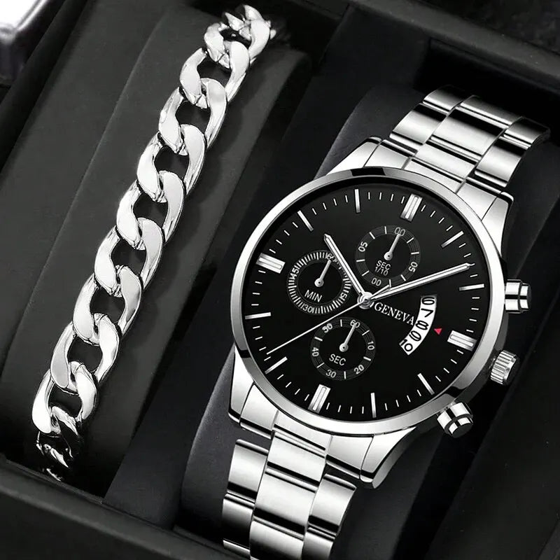 Montre pour homme en acier inoxydable