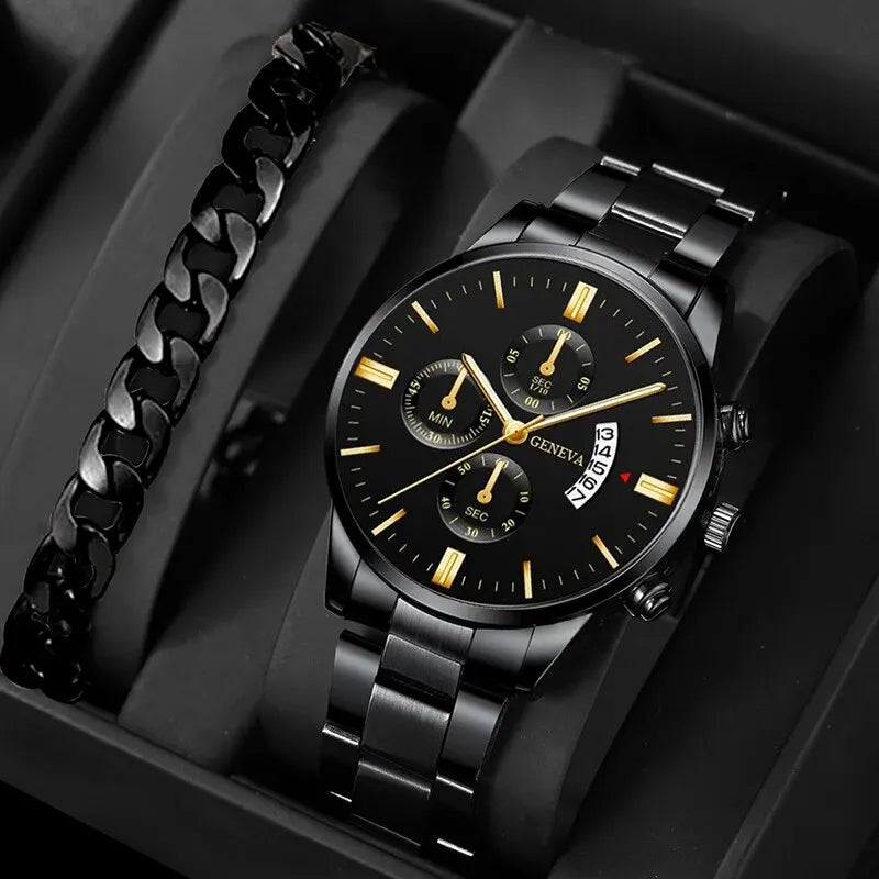 Montre pour homme en acier inoxydable