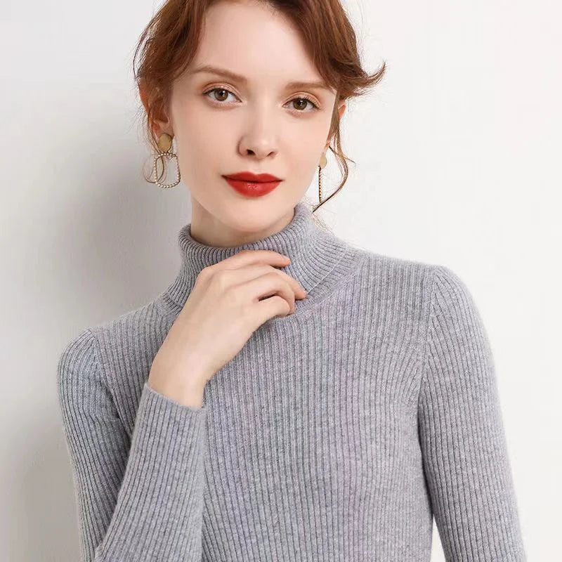 Pull col roulé pour femme